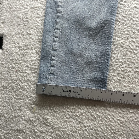 Levis 501 Jeans Mens 33x32 (Tag 32x32) Button Fly Light Wash Stretch Straight - Picture 12 of 15